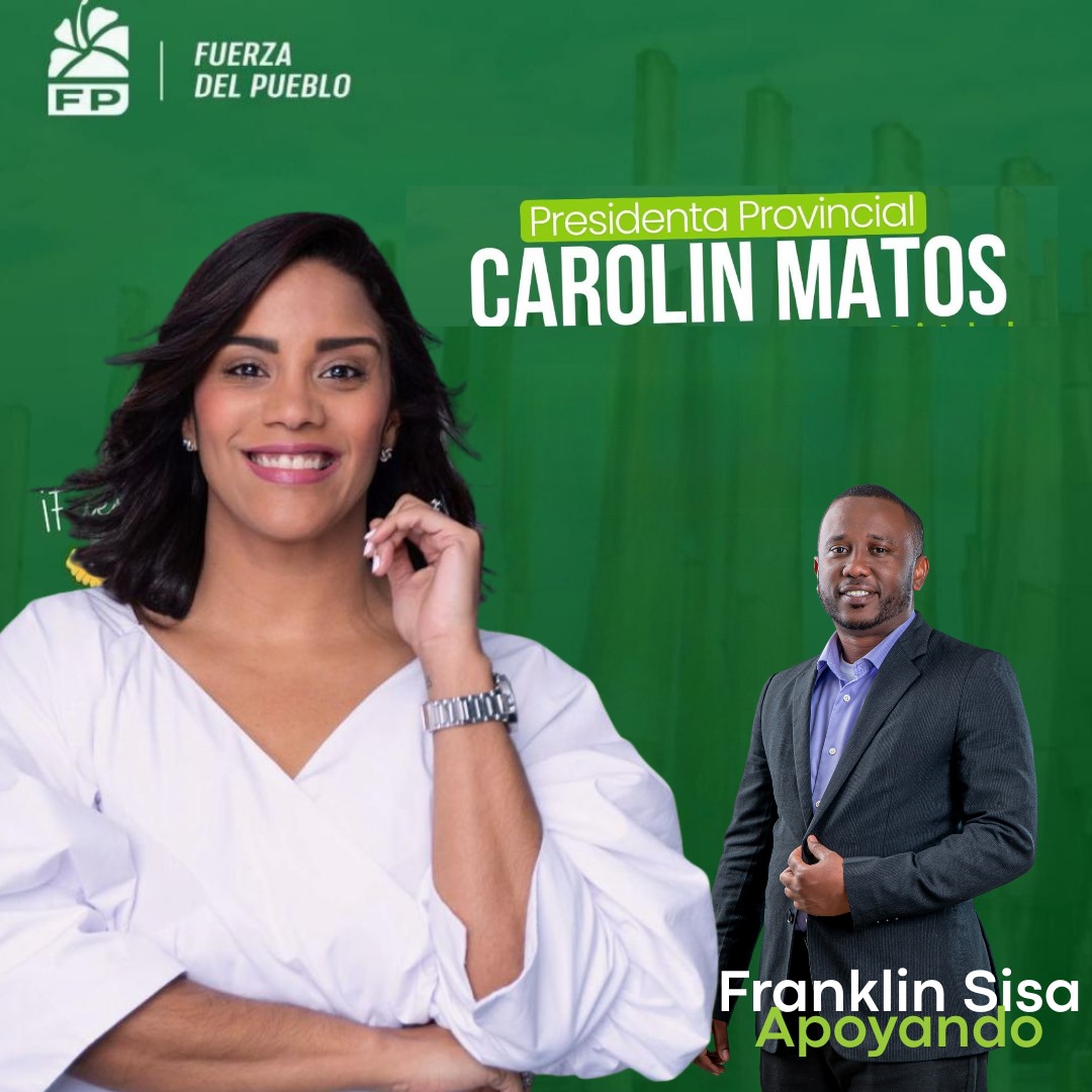 Franklin Sisa manifiesta su apoyo a Carolin Matos para la presidencia de la Fuerza del Pueblo en San Cristóbal